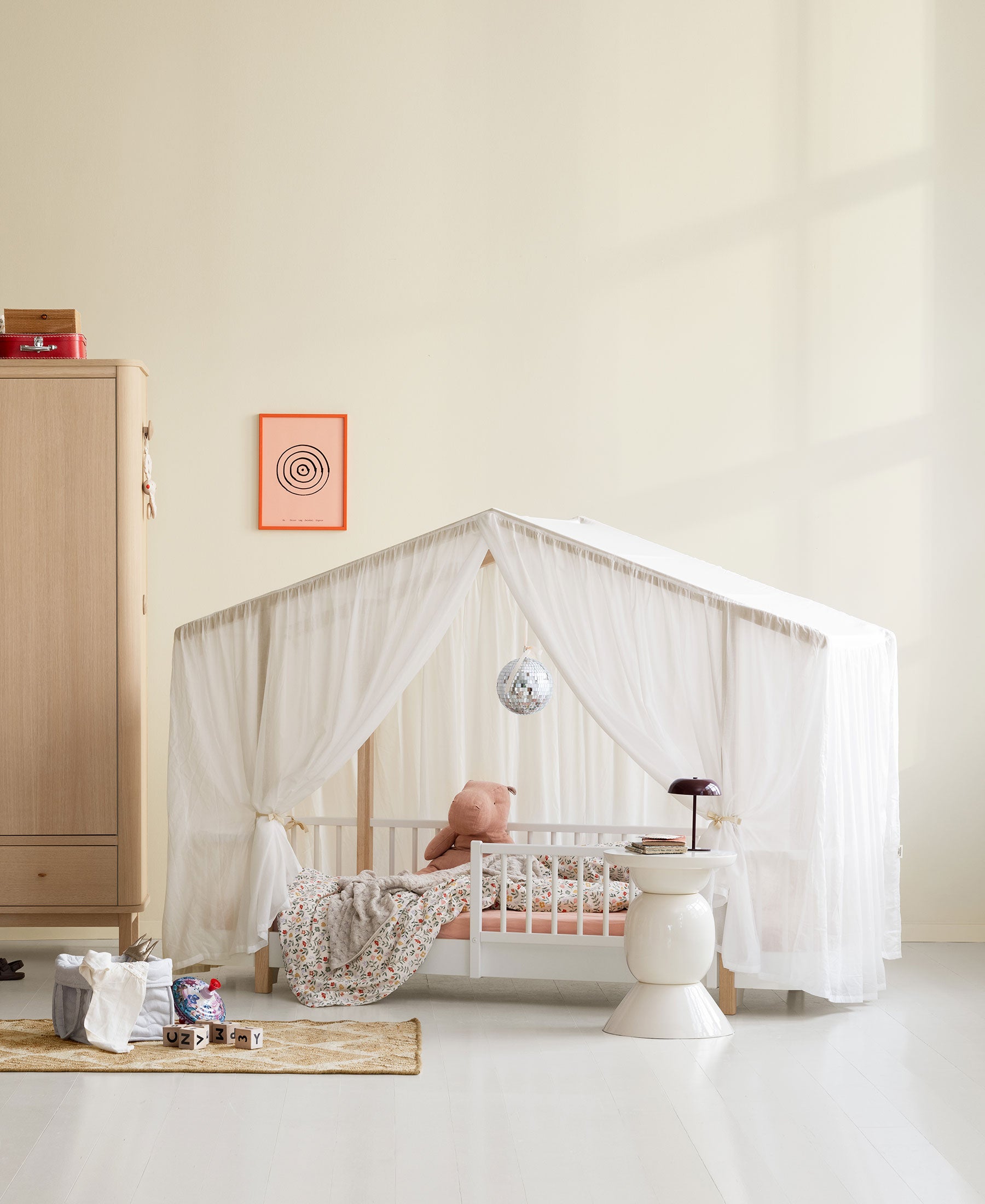 Wood Original Hausbett, weiss/Eiche
