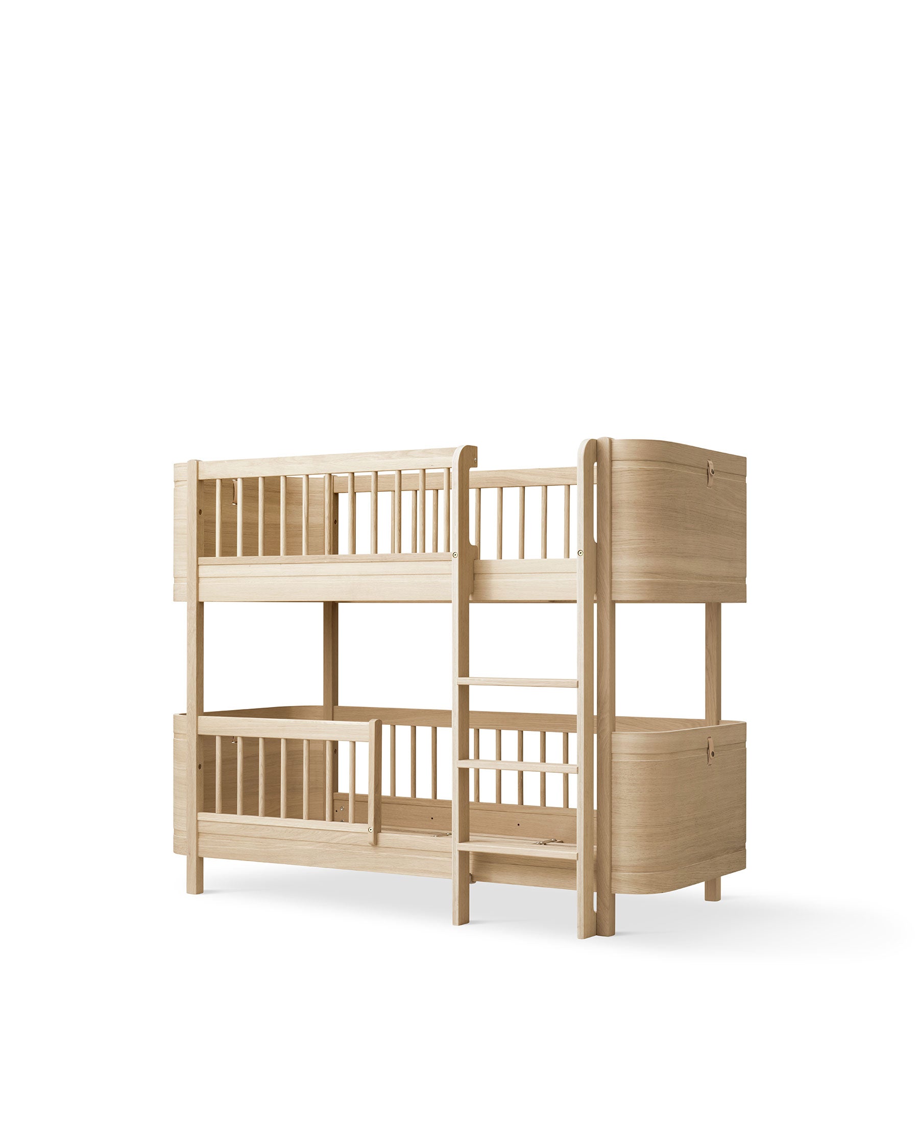 Wood Mini+ halbhohes Etagenbett, Eiche