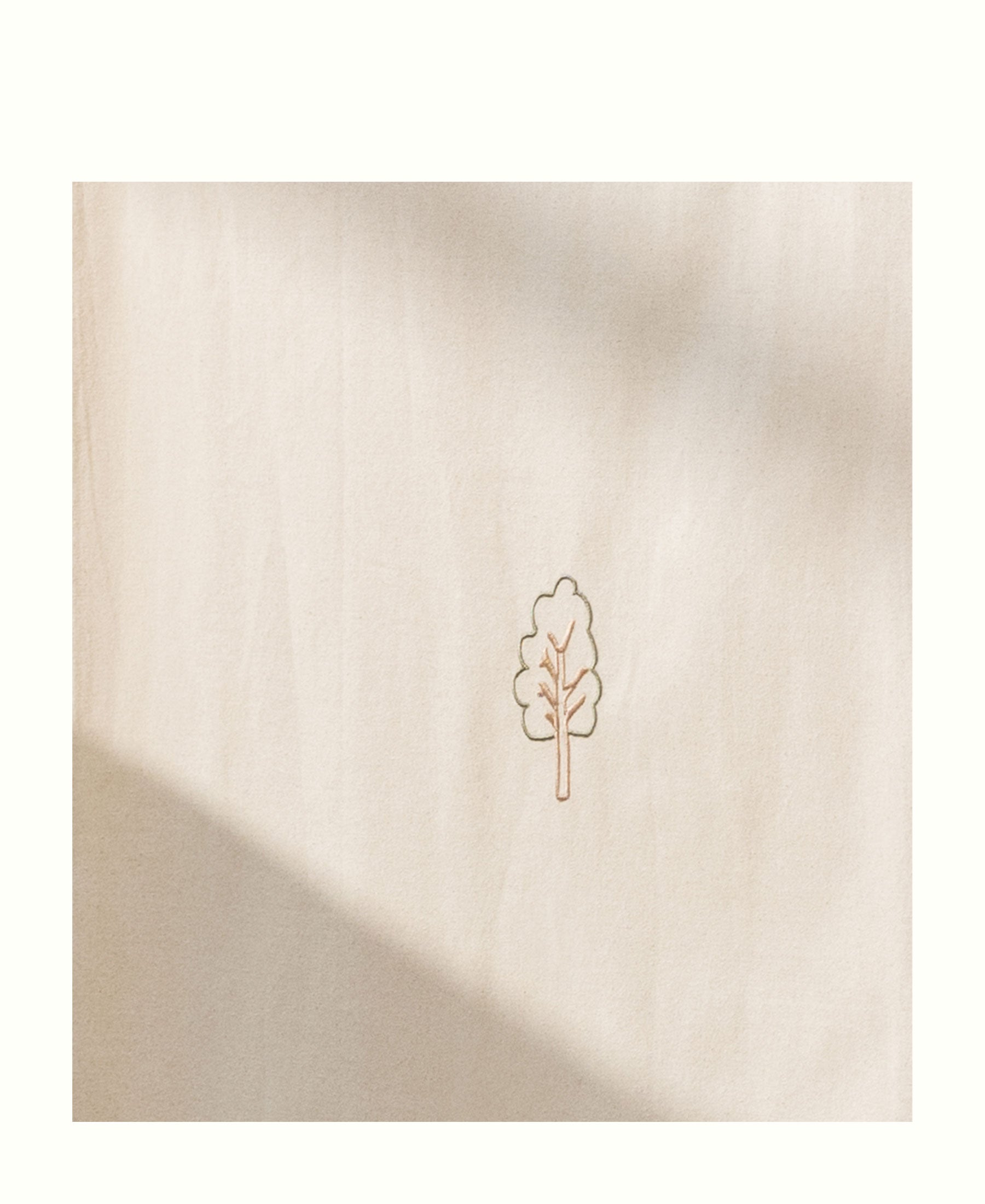 Novel Betthimmel mit Stickerei für Babybett, ungefärbt