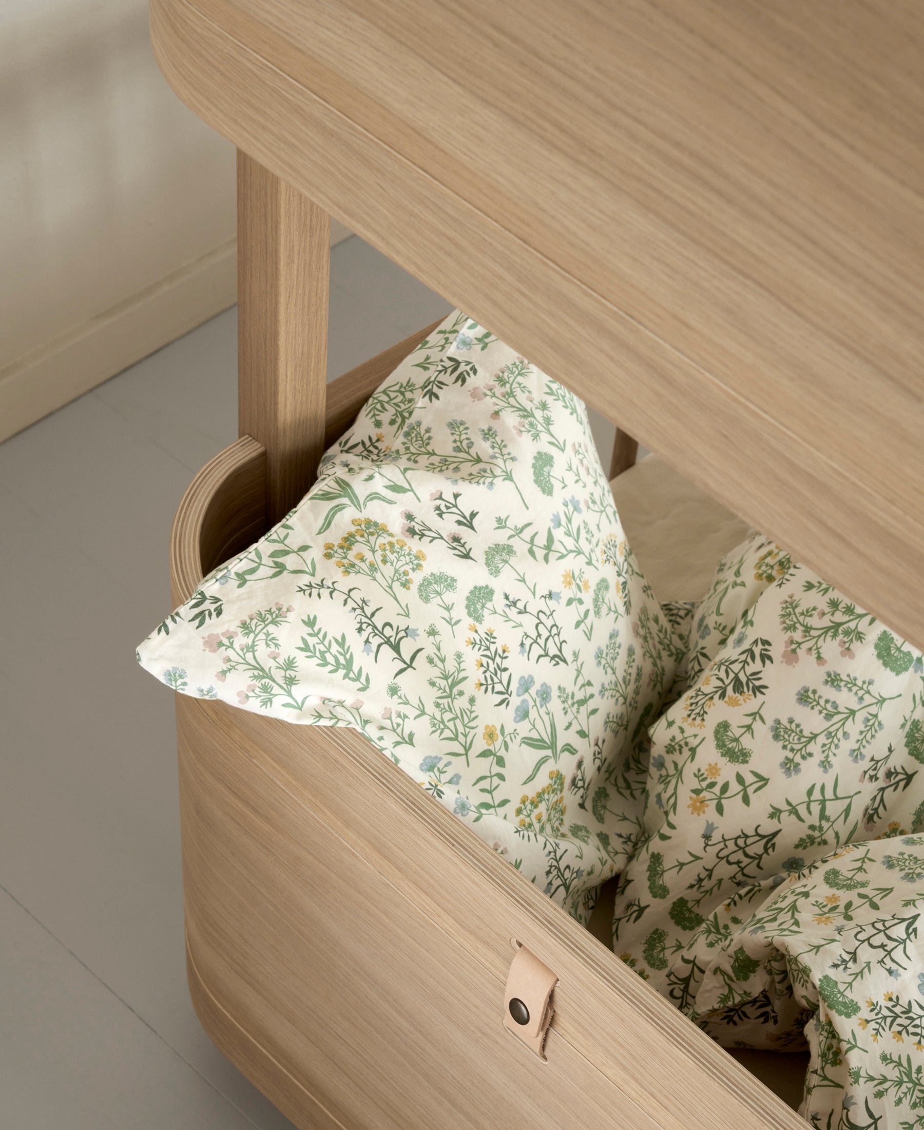 Wood Mini+ halbhohes Etagenbett, Eiche