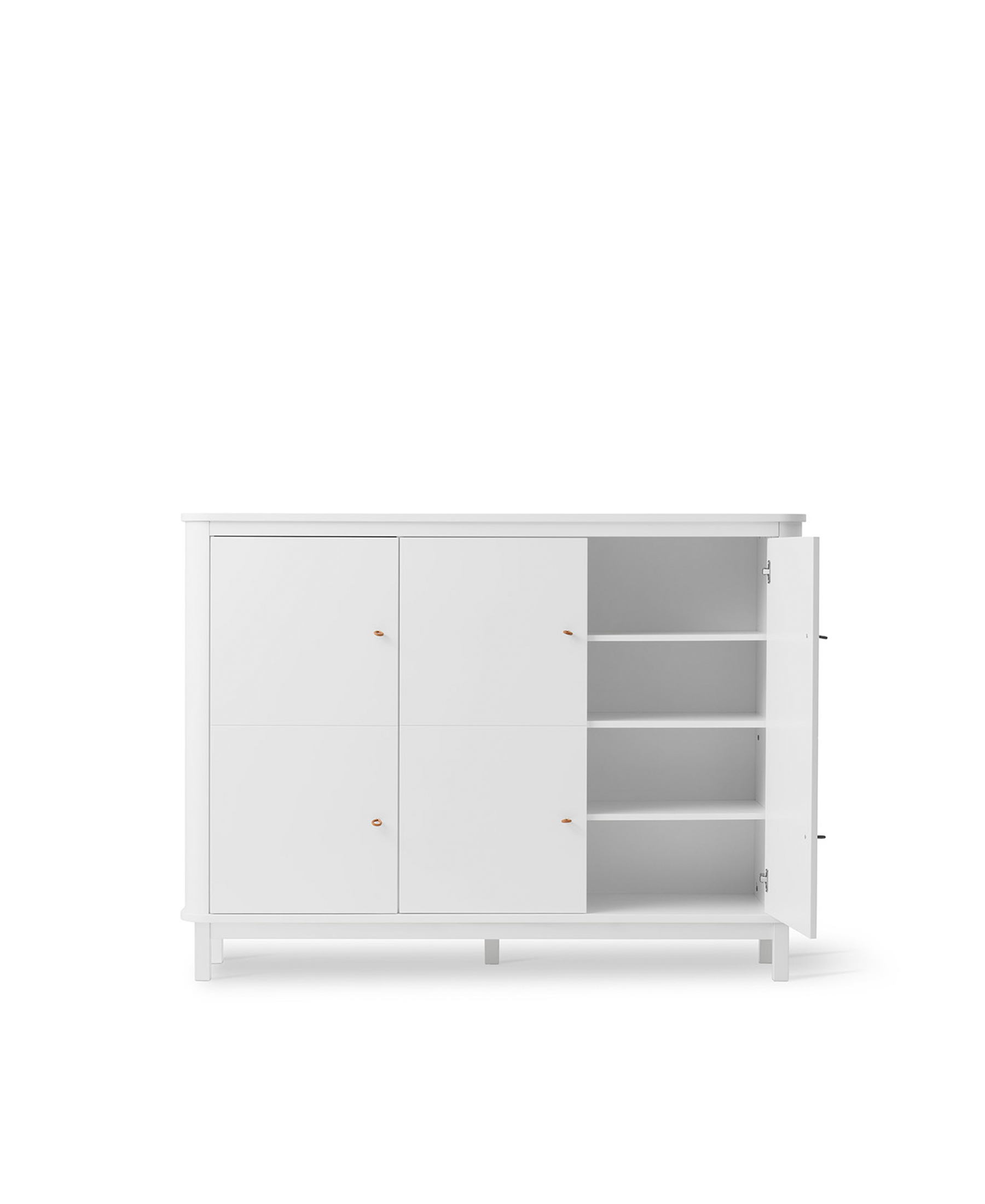 Wood Multi-Schrank 3-türig, weiss