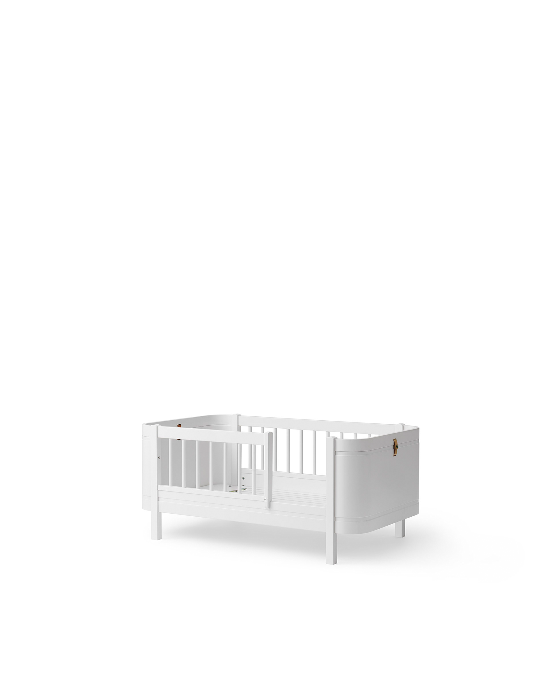Wood Mini+ Babybett inkl. Umbauset Juniorbett, weiss