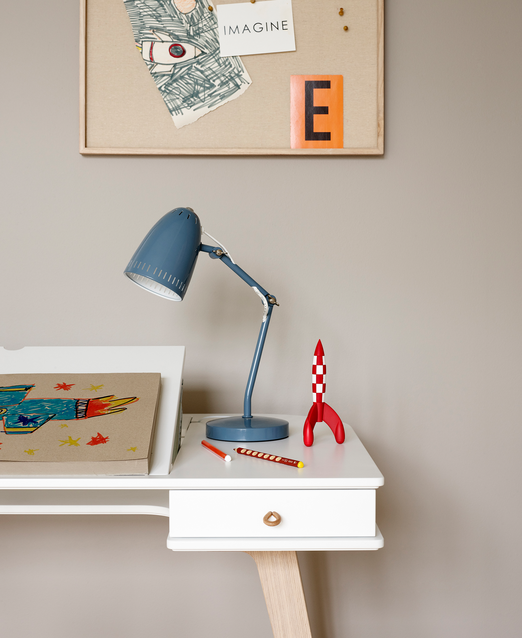 Wood Schreibtisch 72,6 cm & Armlehnstuhl