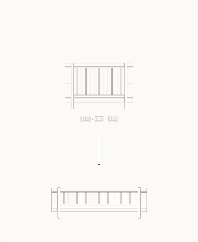 Mini+ Umbauset Juniorbett (Ergänzung f. Mini+ Babybett), weiß