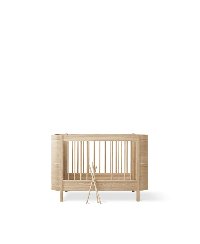Wood Mini+ Babybett exkl. Umbauset Juniorbett, Eiche