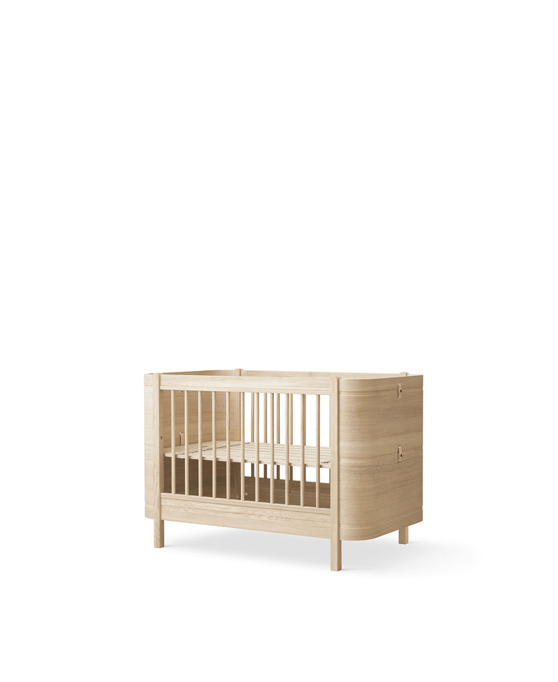 Wood Mini+ Babybett inkl. Umbauset Juniorbett, Eiche