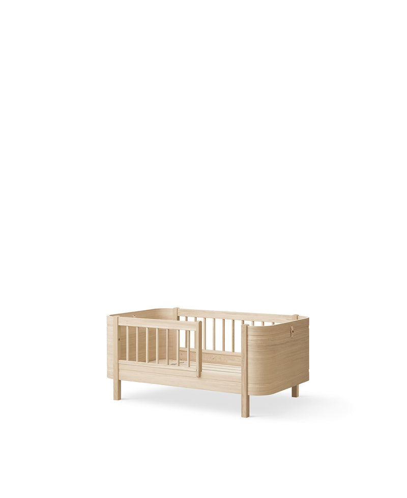 Wood Mini+ Babybett inkl. Umbauset Juniorbett, Eiche