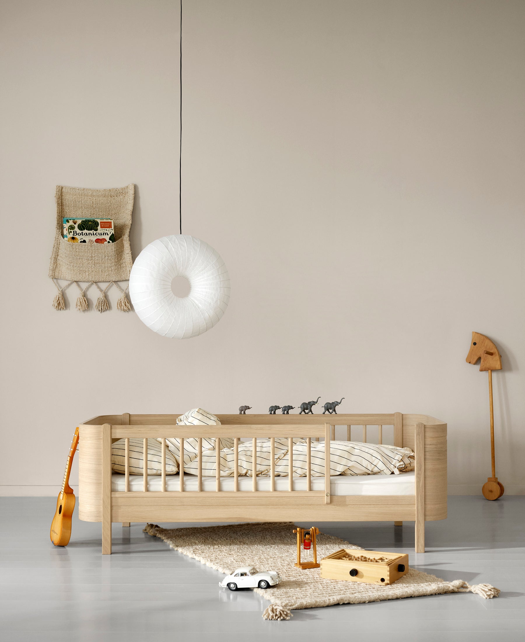 Wood Mini+ Babybett inkl. Umbauset Juniorbett, Eiche