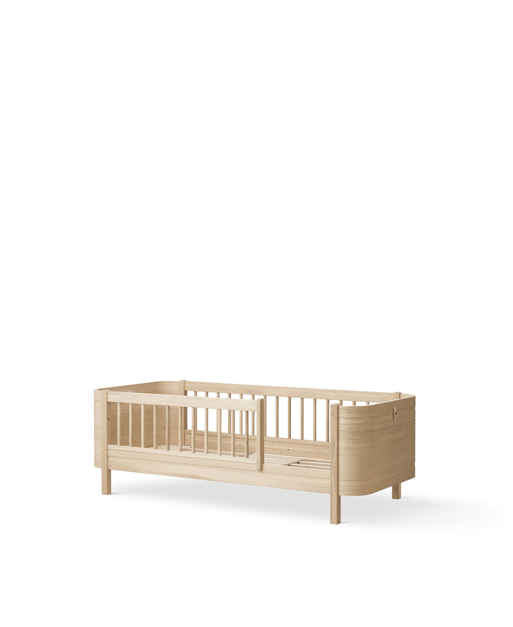 Wood Mini+ Babybett inkl. Umbauset Juniorbett, Eiche