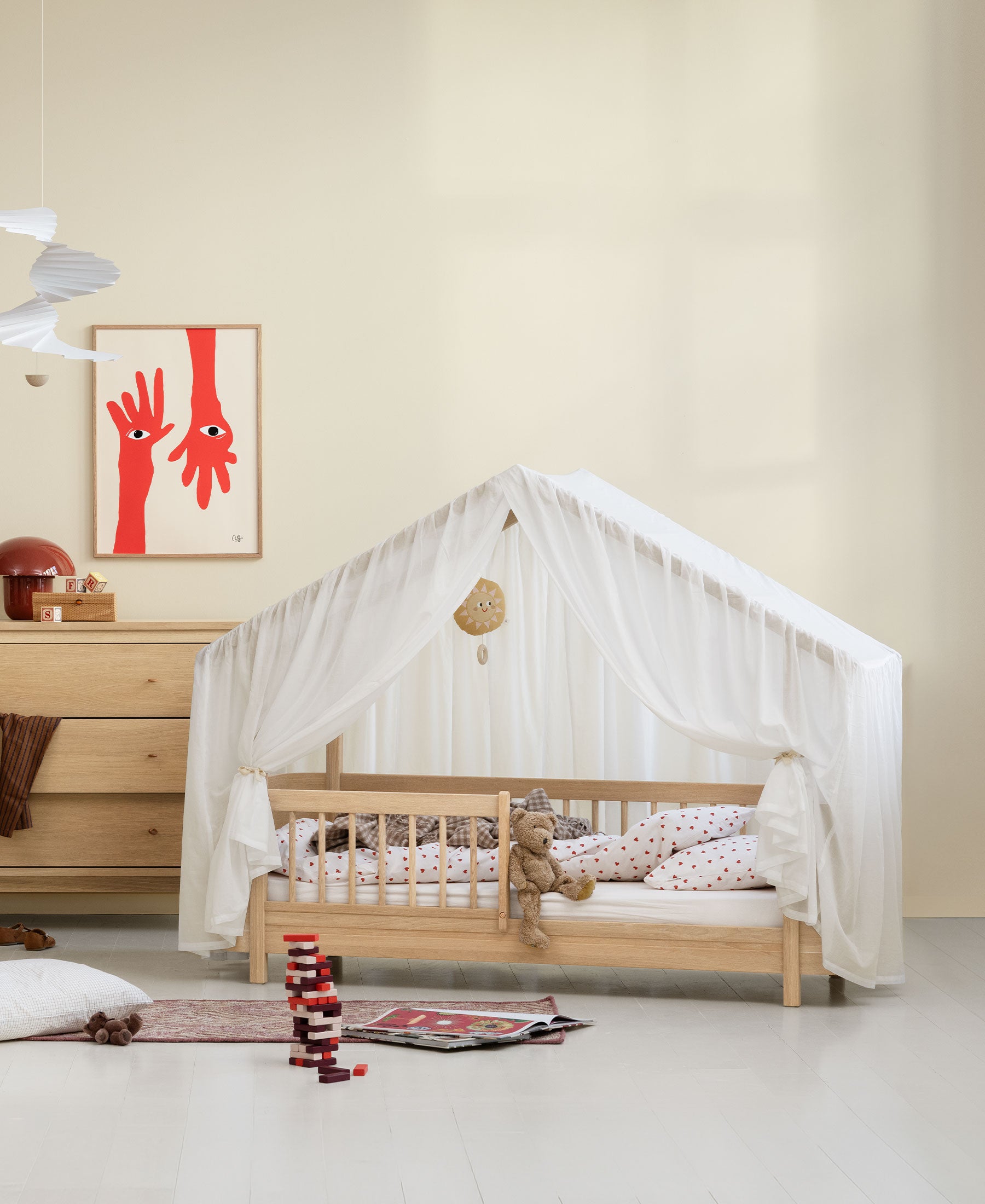 Wood Mini+ Hausbett, Eiche