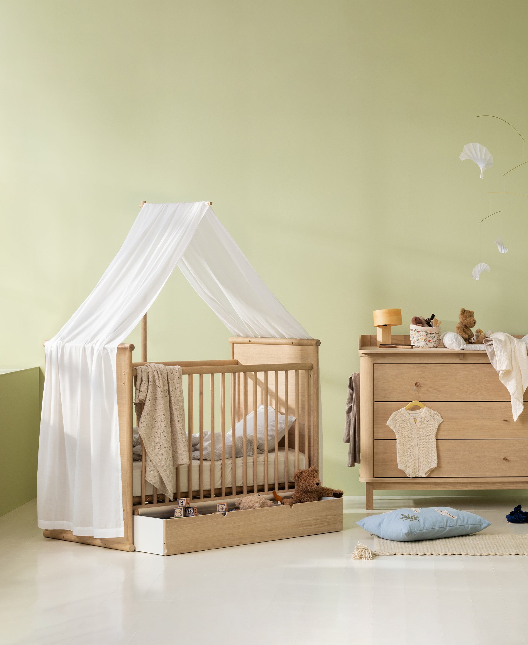 Camp Novel Himmelstange für Babybett, Eiche