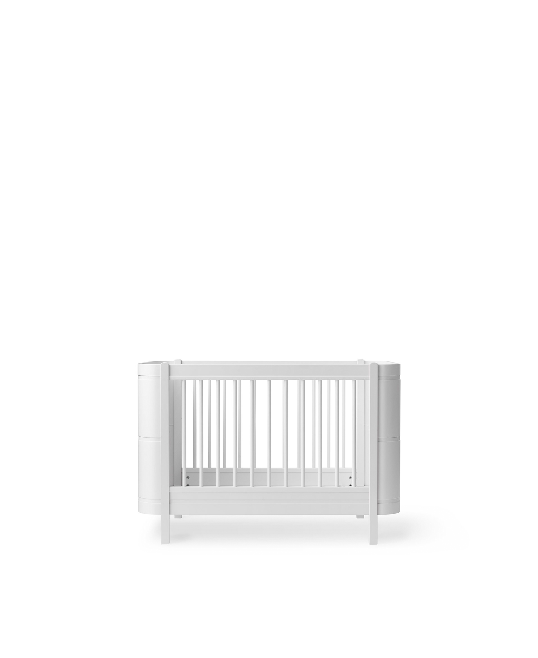 Wood Mini+ Babybett inkl. Umbauset Juniorbett, weiss