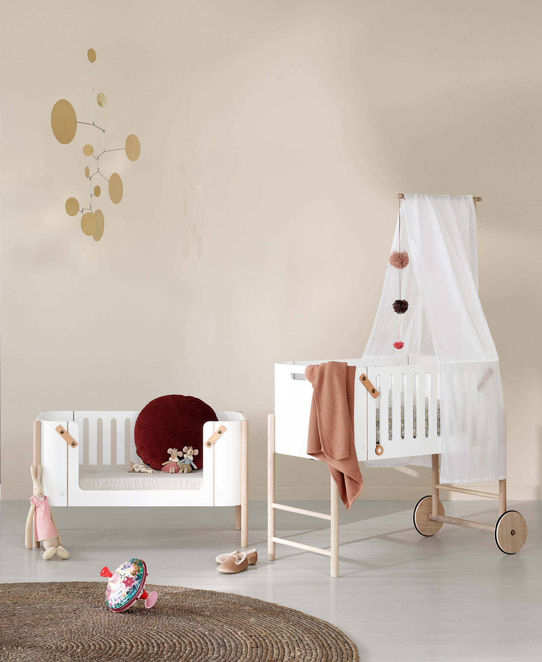Betthimmel für Wood Beistellbett, weiss