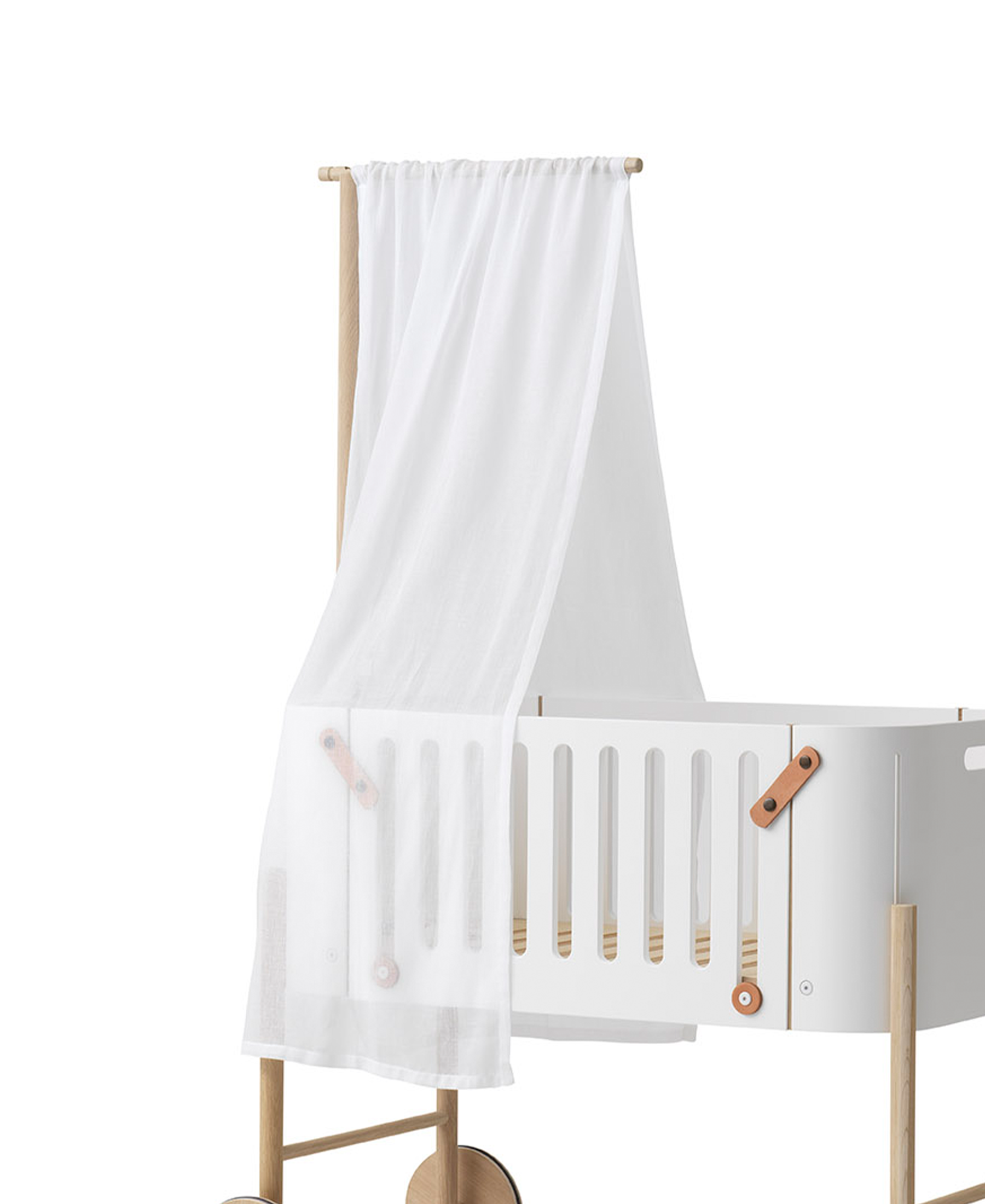 Betthimmel für Wood Beistellbett, weiss