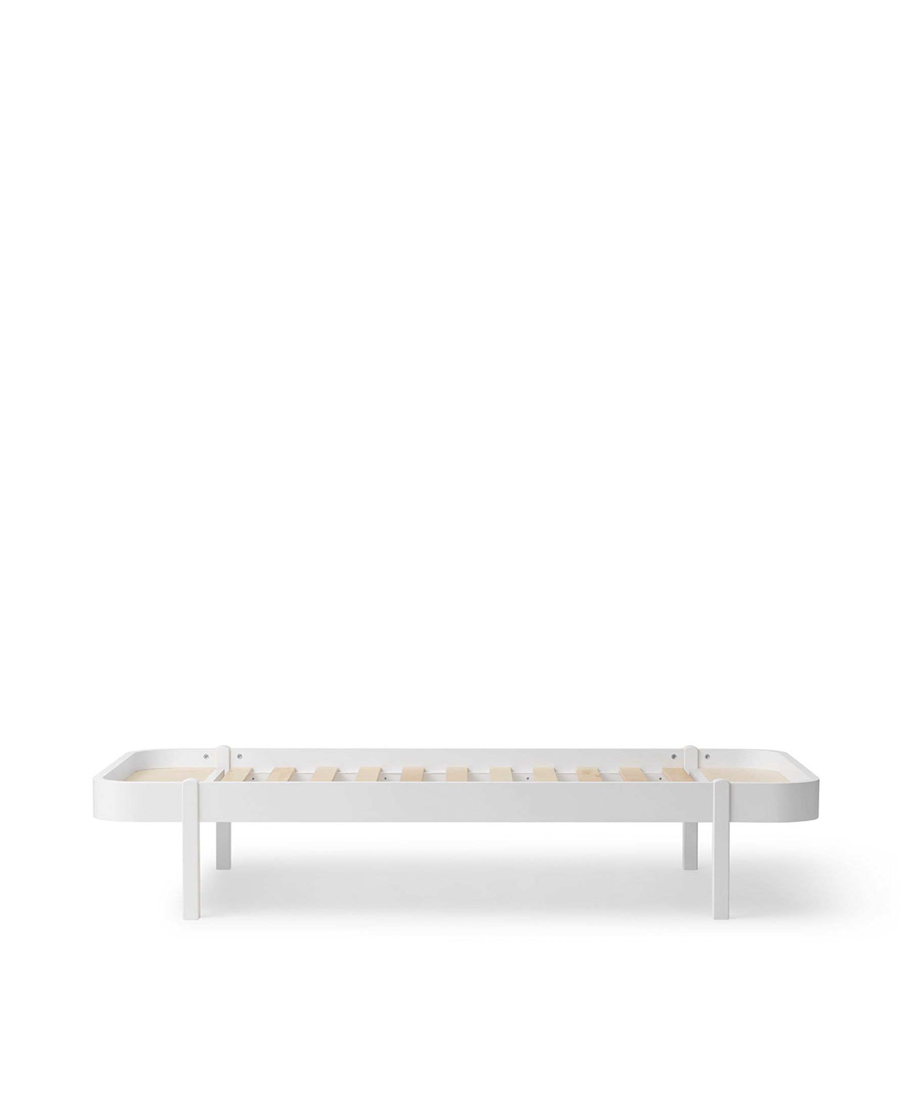 Wood Lounger Bett 90, weiss