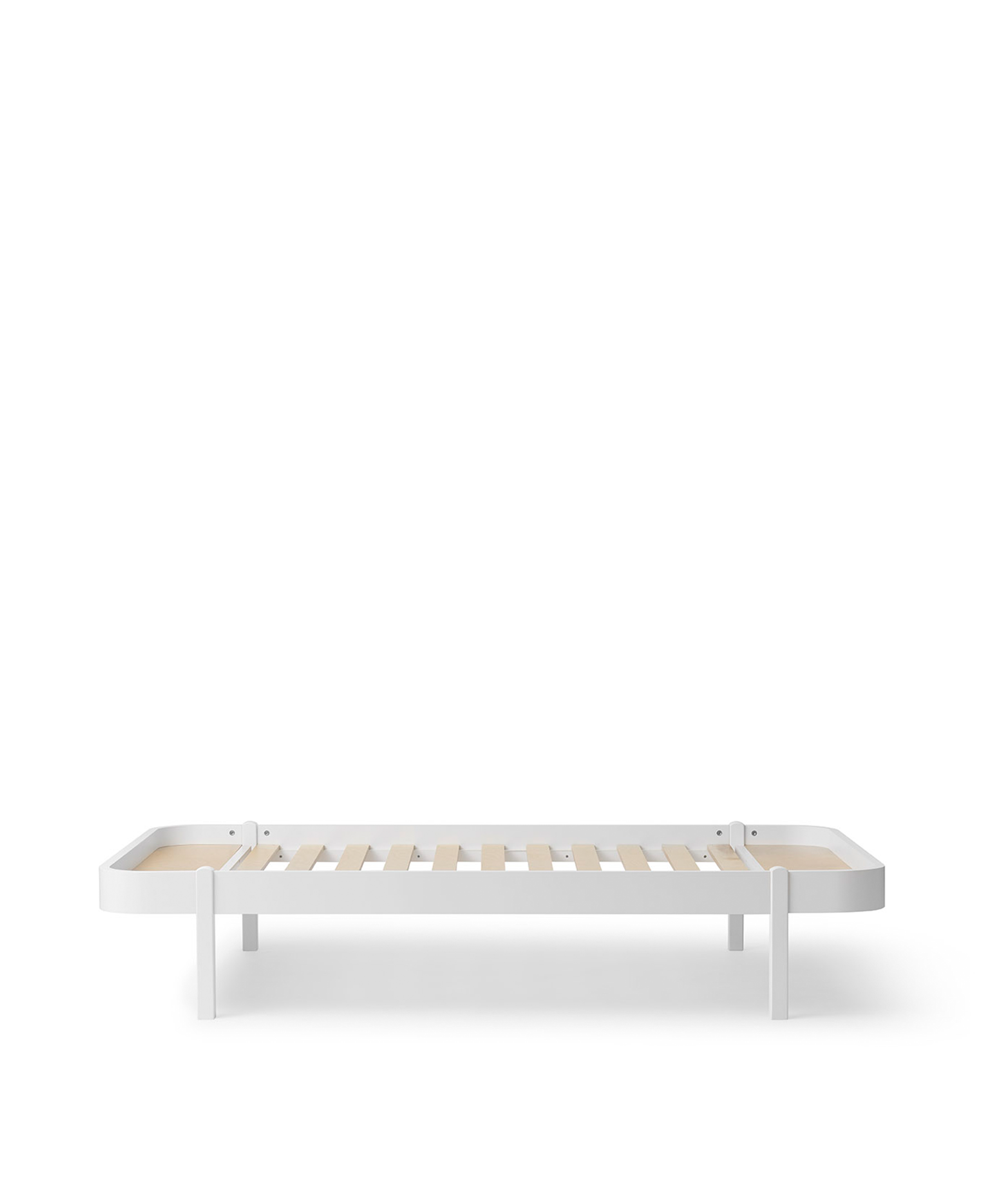 Wood Lounger Bett 120, weiss