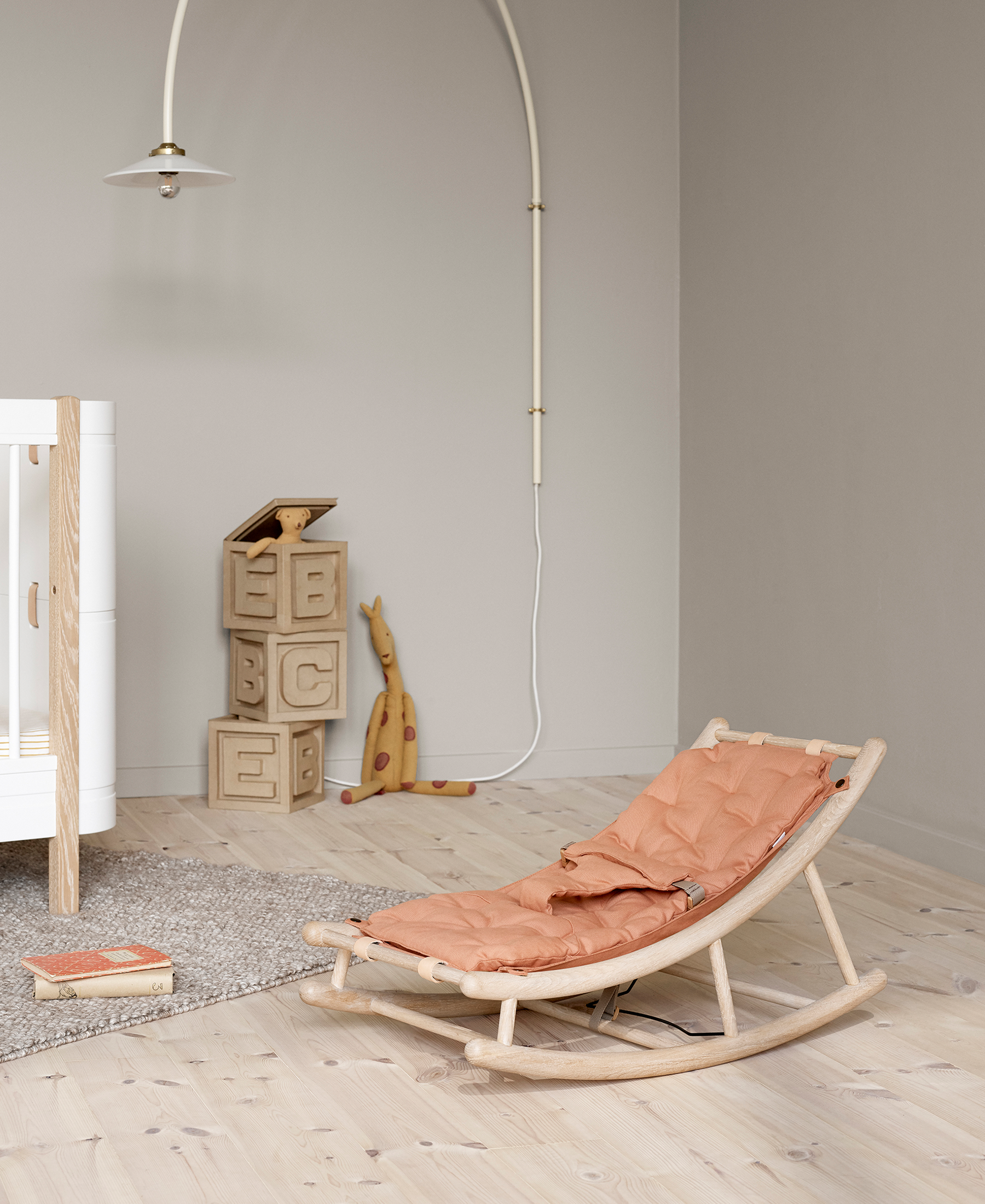 Extra Babykissen für Wood Baby- und Kleinkindwippe, karamell